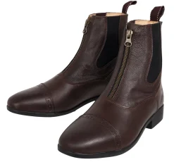 Women S.K. SHOES AND BOOTS Riding Sport™ Ladies' Essential Leather Zip Paddock Boots