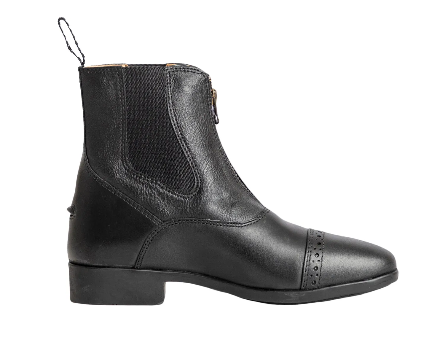 Women S.K. SHOES AND BOOTS Riding Sport™ Ladies' Essential Leather Zip Paddock Boots