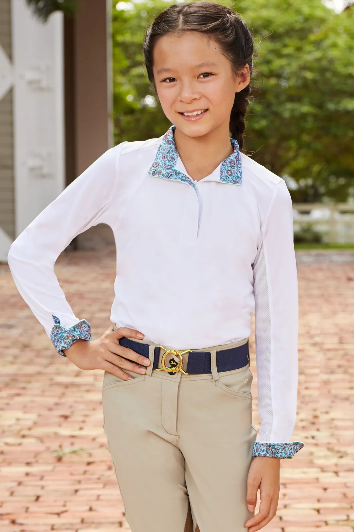 Kids RJ CLASSICS R.J. Classics Girls’ Maddie 37.5® Long Sleeve Show Shirt