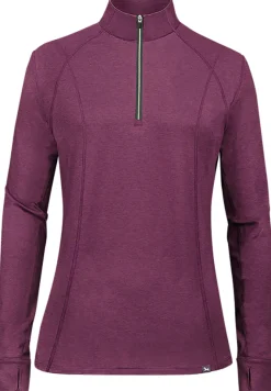 RJ CLASSICS R.J. Classics Ladies’ Logan Long Sleeve Quarter-Zip Training Shirt