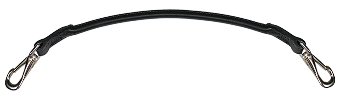 TORY LEATHER Rolled Leather Grab Strap
