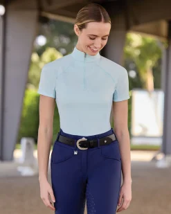 ERS Romfh® Ladies’ Quarter-Zip Short Sleeve Sun Shirt