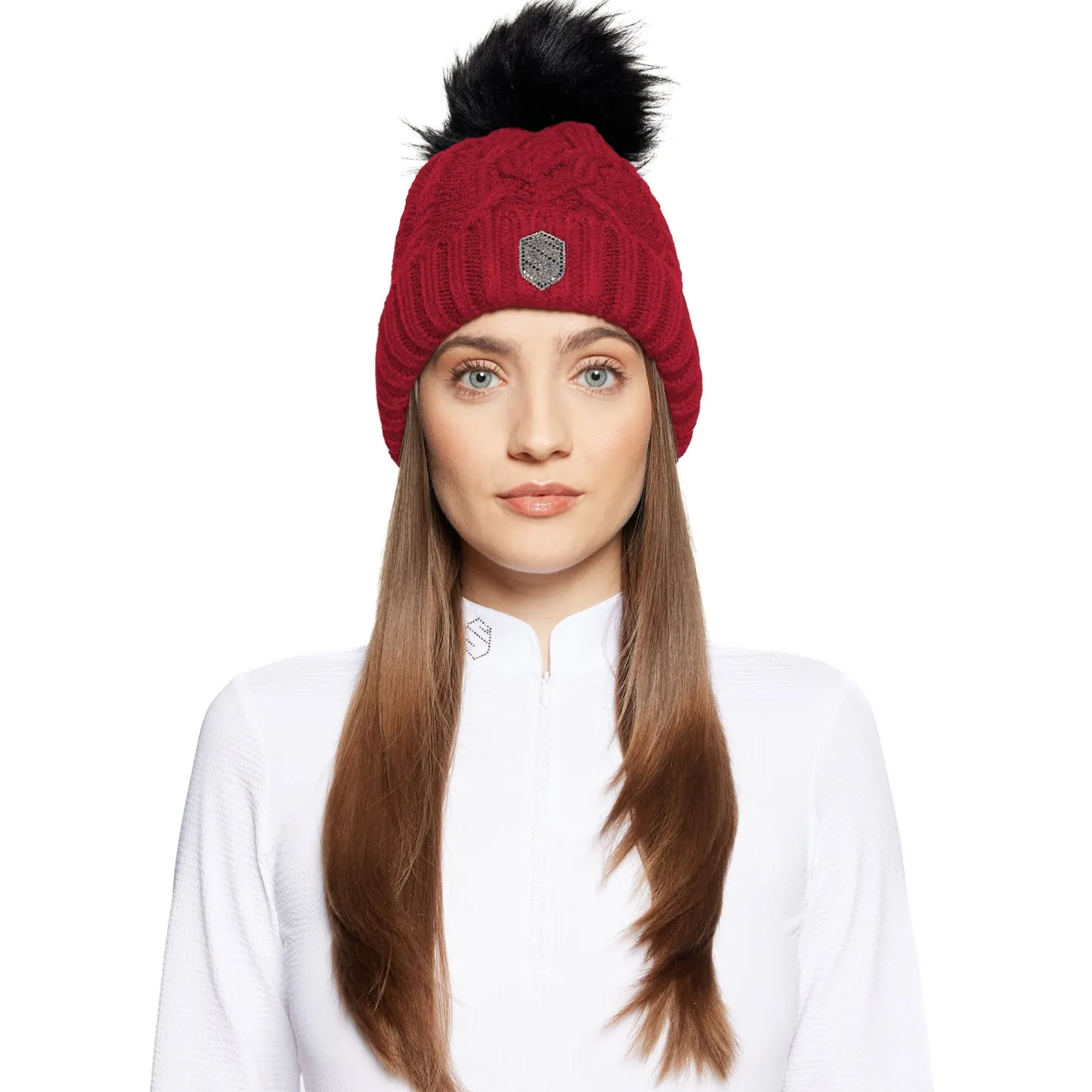 SAMSHIELD ® Nora Crystal Intarsia Beanie