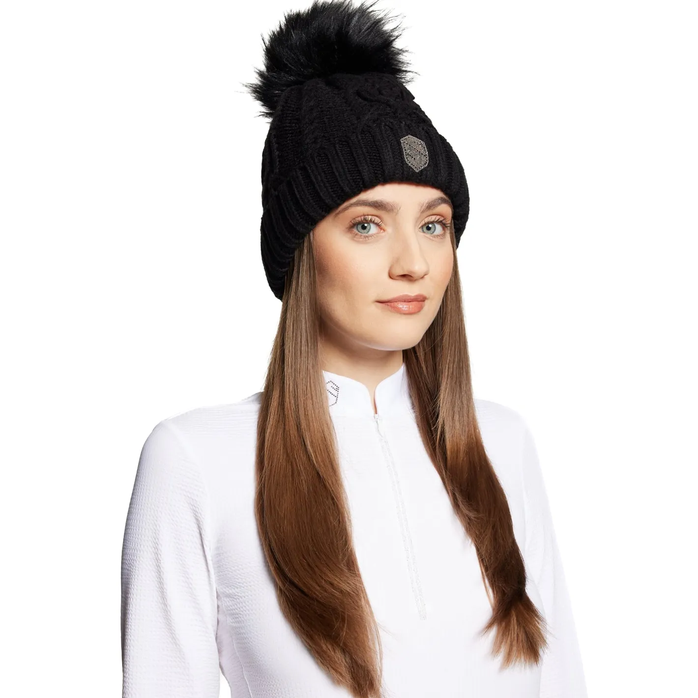 SAMSHIELD ® Nora Crystal Intarsia Beanie