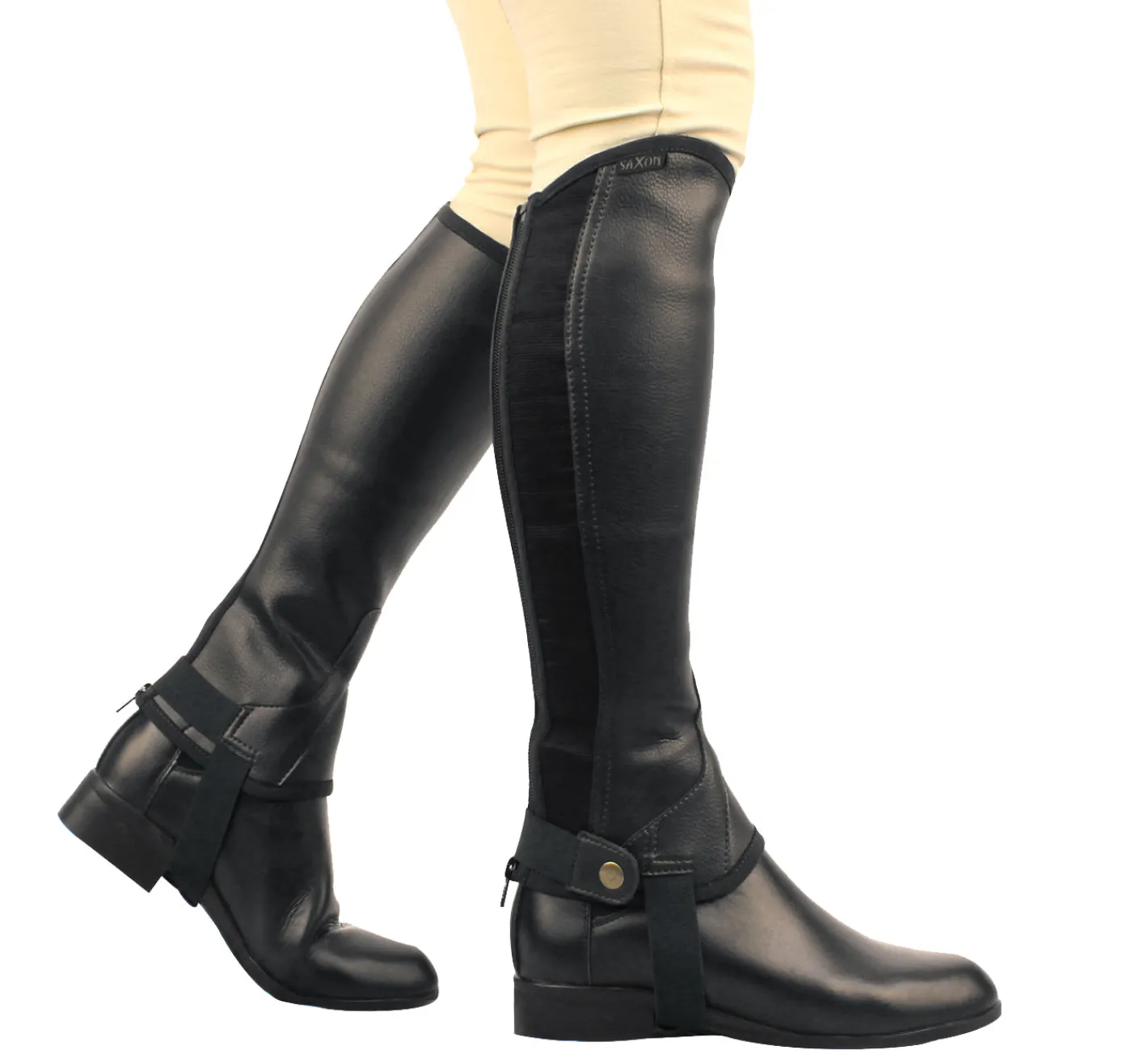 Kids WEATHERBEETA Saxon Equileather™ Children's Half Chaps