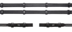 SCHOCKEMOEHLE N.A. Schockemöhle Rolled Leather Rubber-Lined Reins with Stops