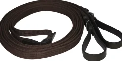 SCHOCKEMOEHLE N.A. Schockemöhle Rolled Leather Reins with Hand Stops