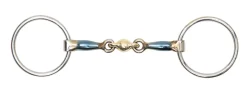 SHIRES EQUESTRIAN Shires Blue Alloy Loose Ring Bit with Lozenge