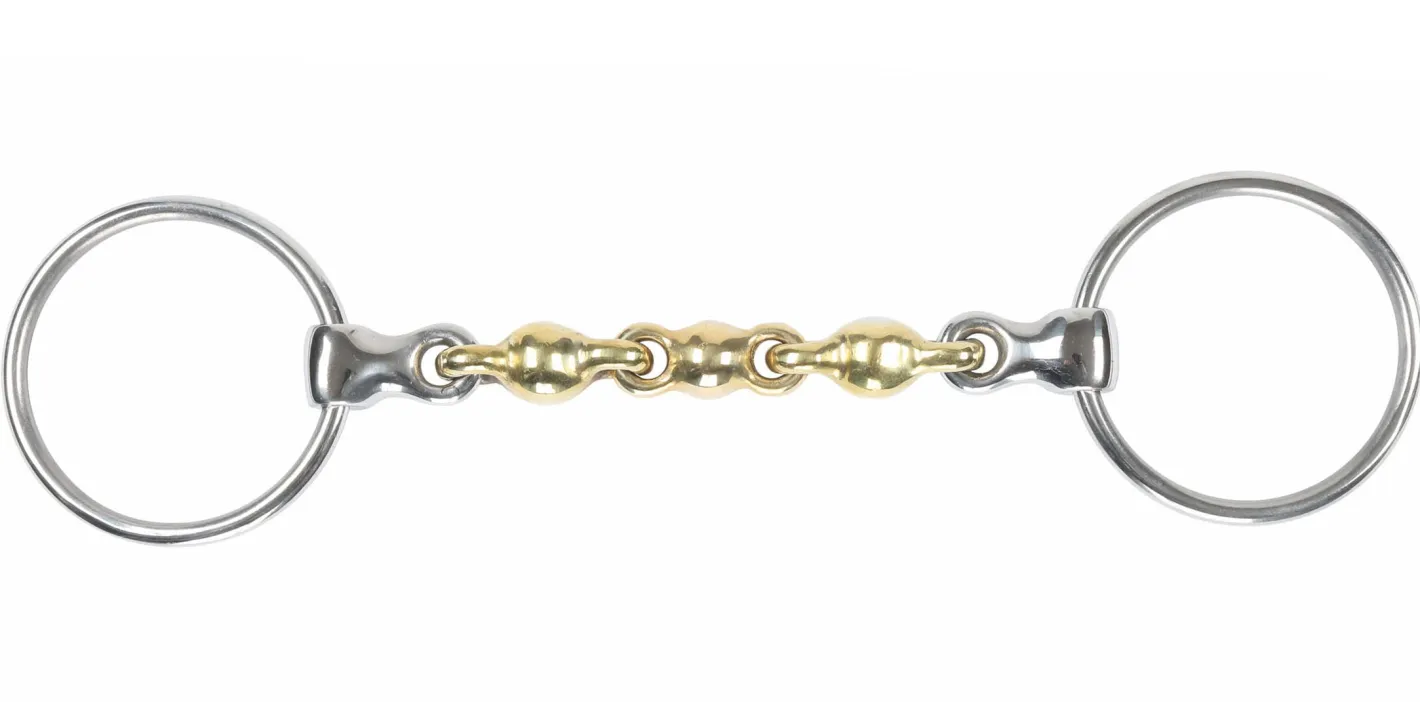 SHIRES EQUESTRIAN Shires Brass Alloy Loose Ring Waterford Bit