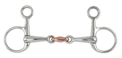 SHIRES EQUESTRIAN Shires Hanging Cheek Bit with Copper Lozenge