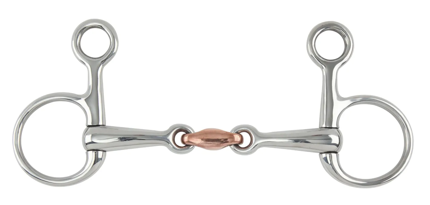 SHIRES EQUESTRIAN Shires Hanging Cheek Bit with Copper Lozenge