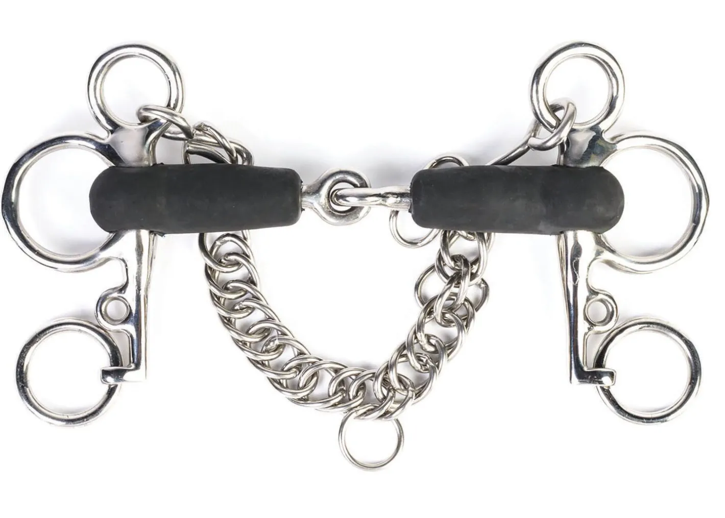 SHIRES EQUESTRIAN Shires Jointed Short Shank Rubber Pelham Bit
