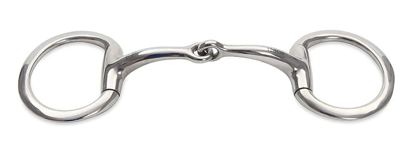 SHIRES EQUESTRIAN Shires Standard Curved Eggbutt Snaffle Bit