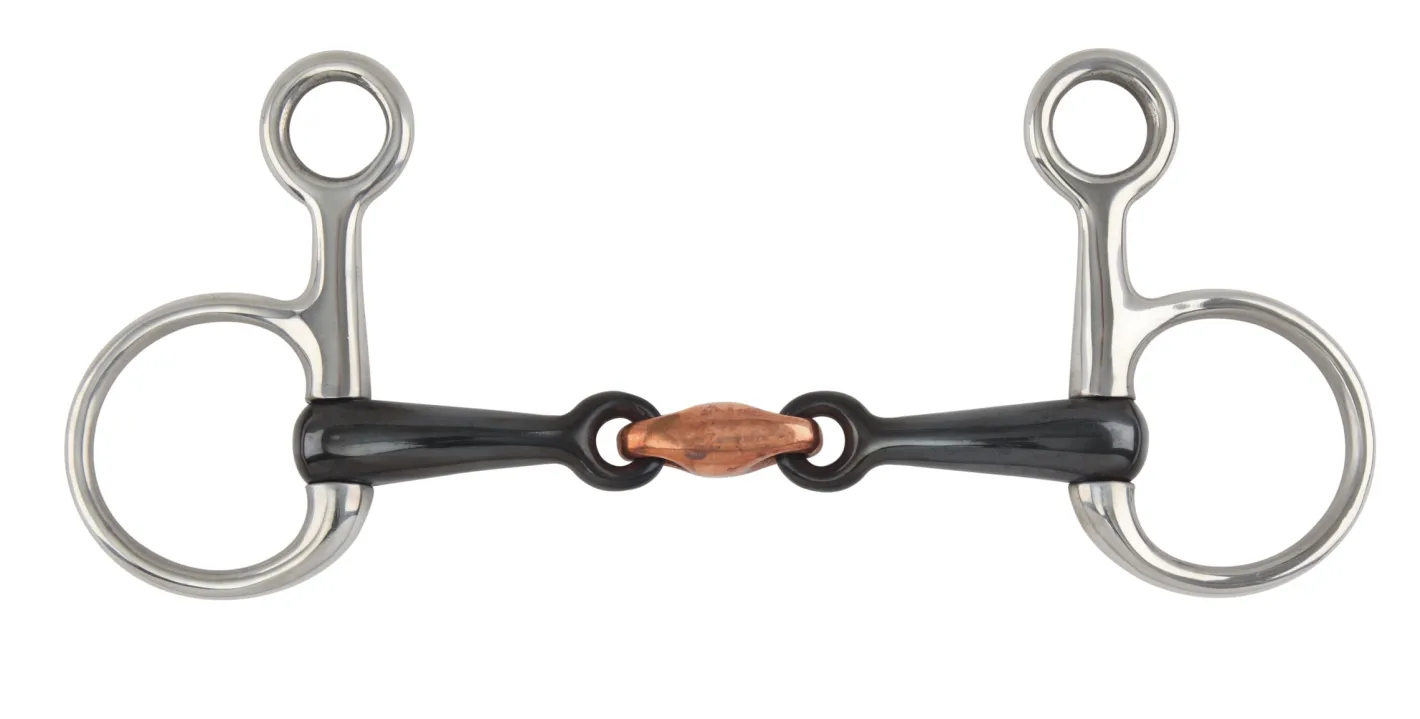 SHIRES EQUESTRIAN Shires Sweet Iron Hanging Cheek Snaffle Bit with Lozenge