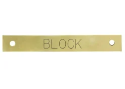 DOVER DROPSHIP Small Rectangular Halter Nameplate