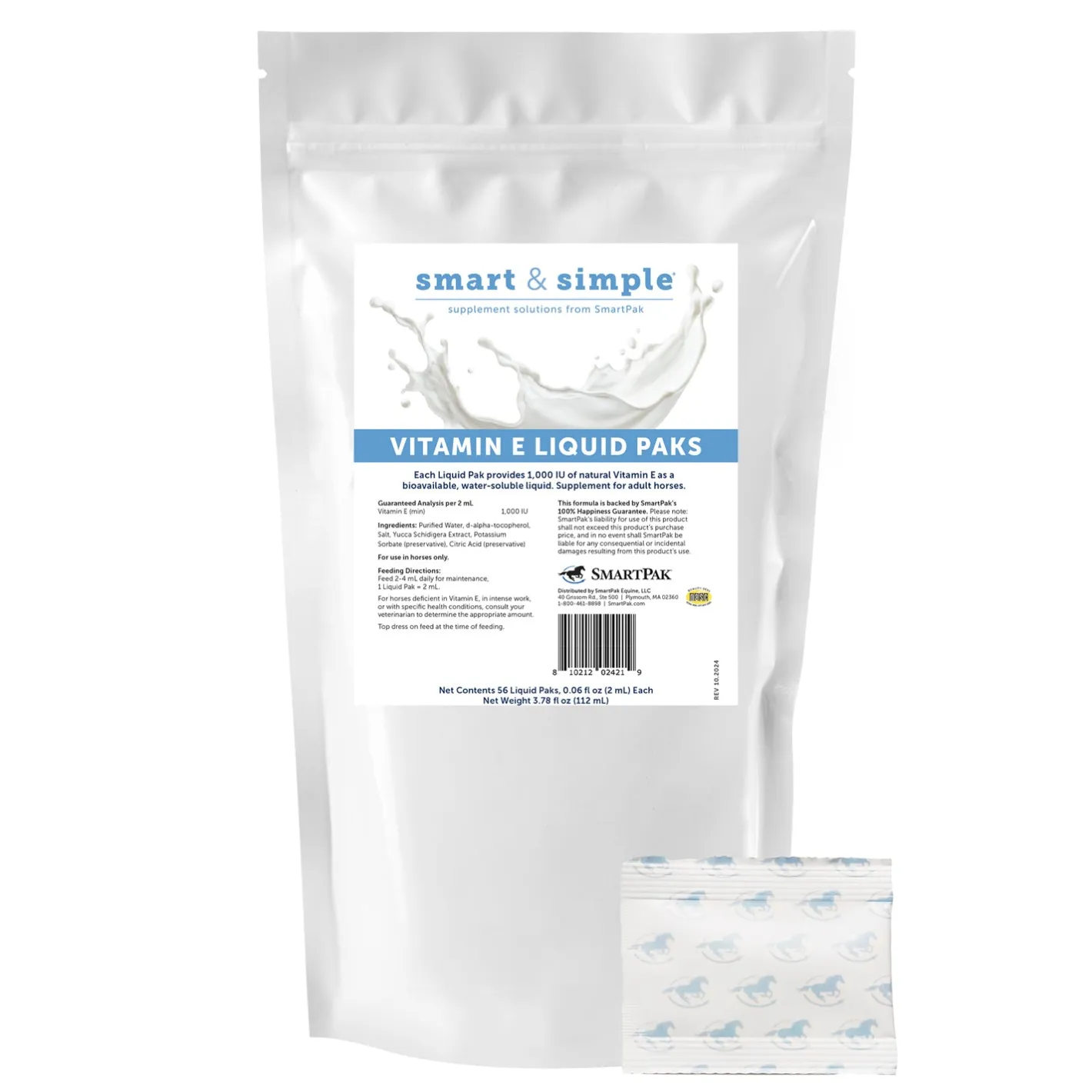SMARTEQUINE ™ Smart & Simple Vitamin E Liquid–56 Liquid Packs