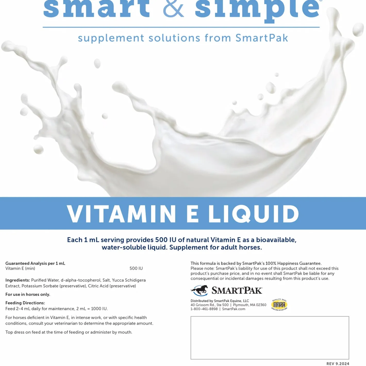 SMARTEQUINE ™ Smart & Simple Vitamin E Liquid–56 Liquid Packs