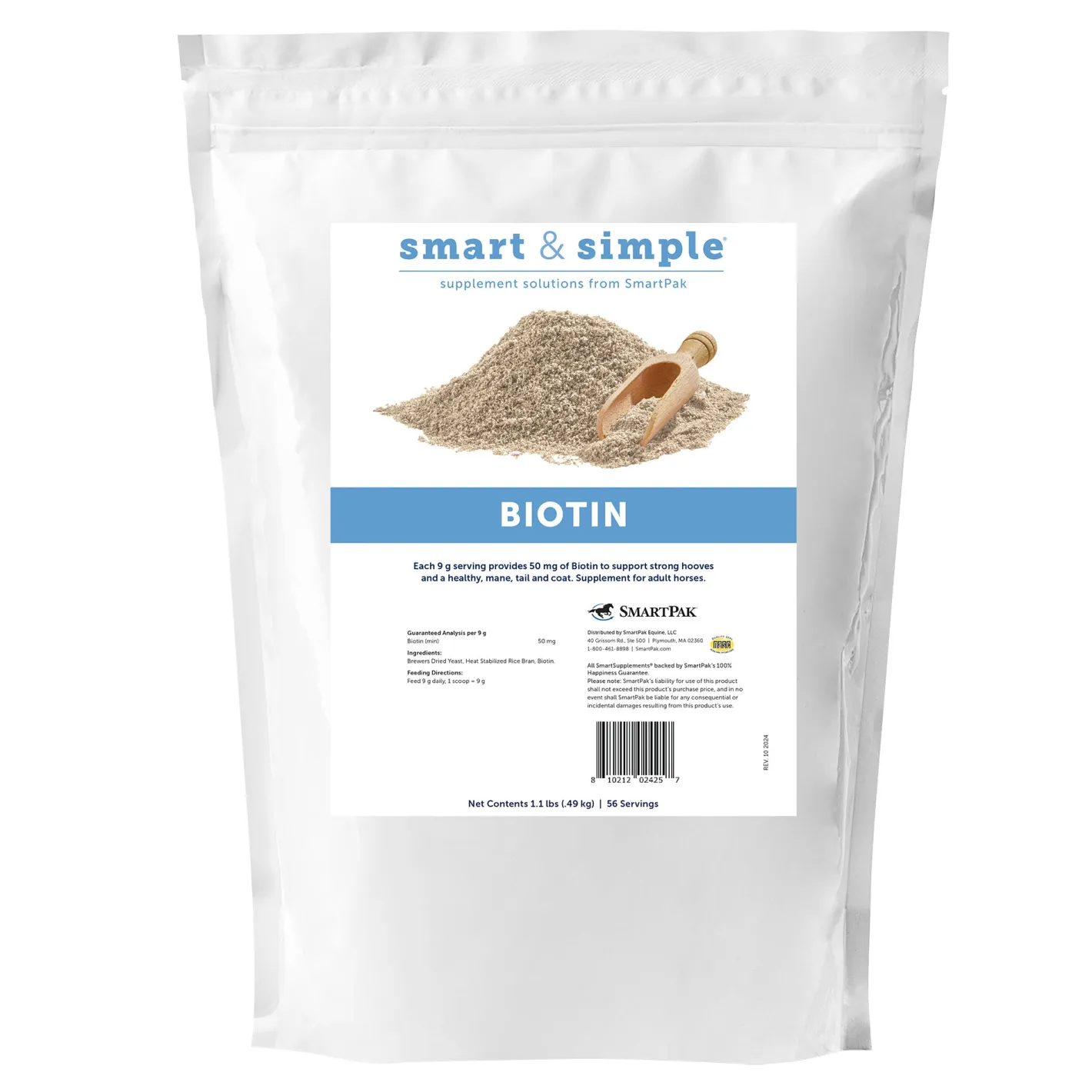 SMARTPAK SmartEquine™ Smart & Simple® Biotin Powder-Bag - 1.1 lbs.