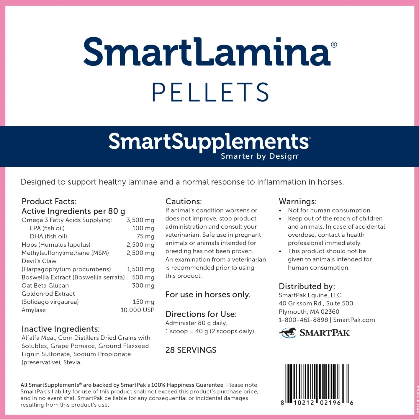 SMARTPAK SmartEquine™ Smart Lamina® Pellets - 5 lbs.