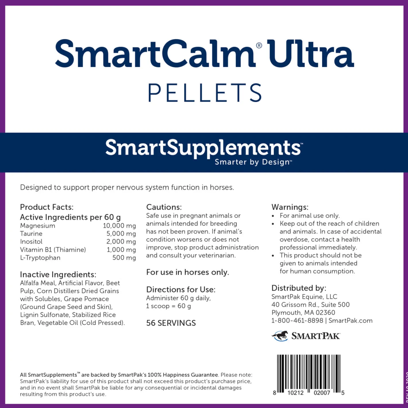 SMARTPAK SmartEquine™ SmartCalm® Ultra Pellets - 7.5 lbs.