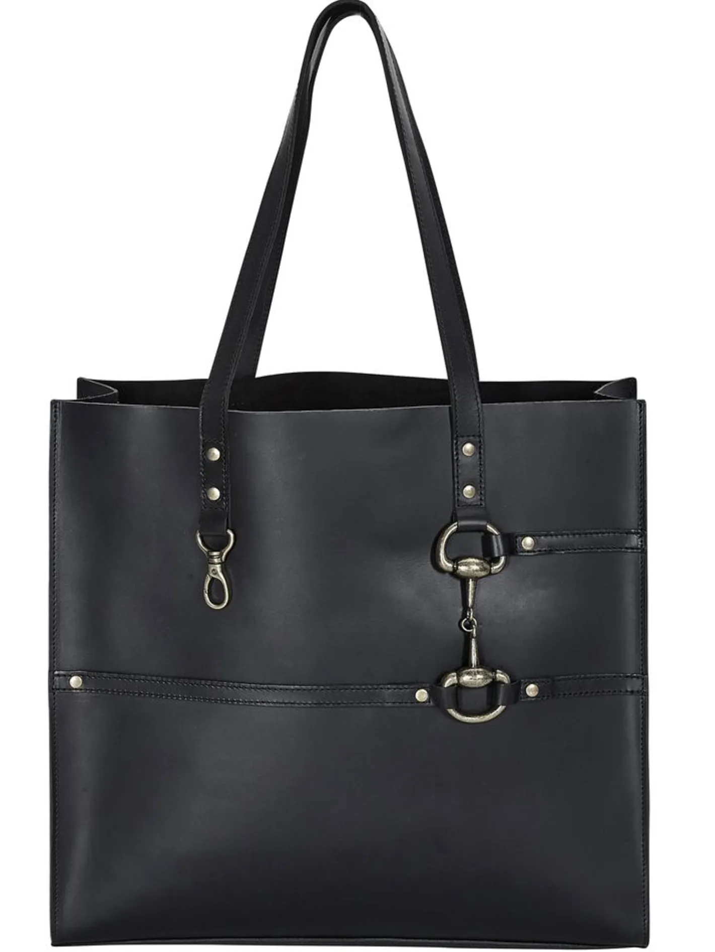JPC EQUESTRIAN Snaffle Bit Leather Tote Bag