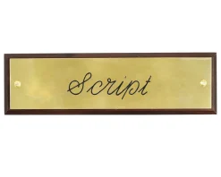 CRW Stall Plate Mounted on Walnut Plaque
