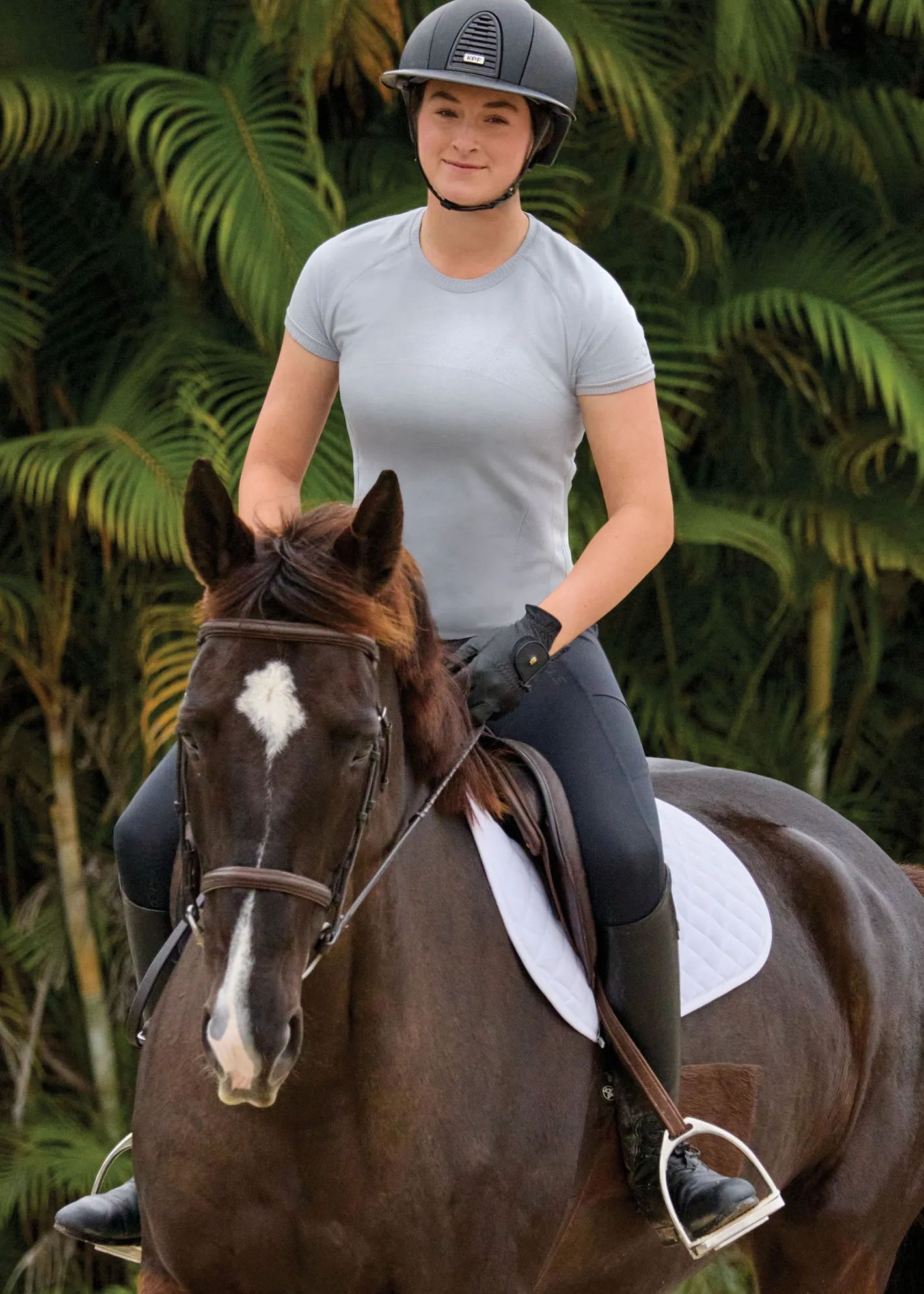 KIRSCH Stride™ Ladies’ Reach Seamless Short Sleeve Shirt