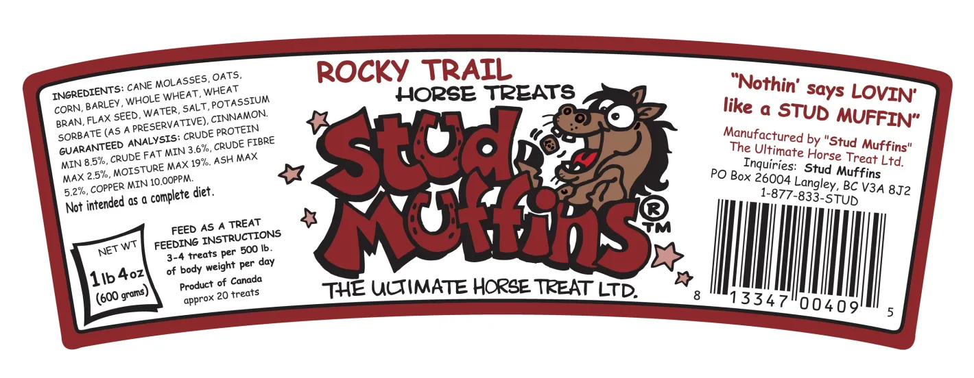 ANIMAL HEALTH INT Stud Muffins® Rocky Trail Horse Treats - 20 oz. Tub