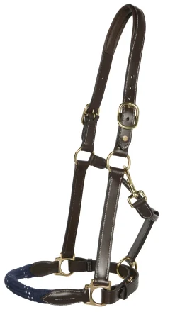 PUSHKAR INTL Suffolk™ Leather & Rope Halter with Lead
