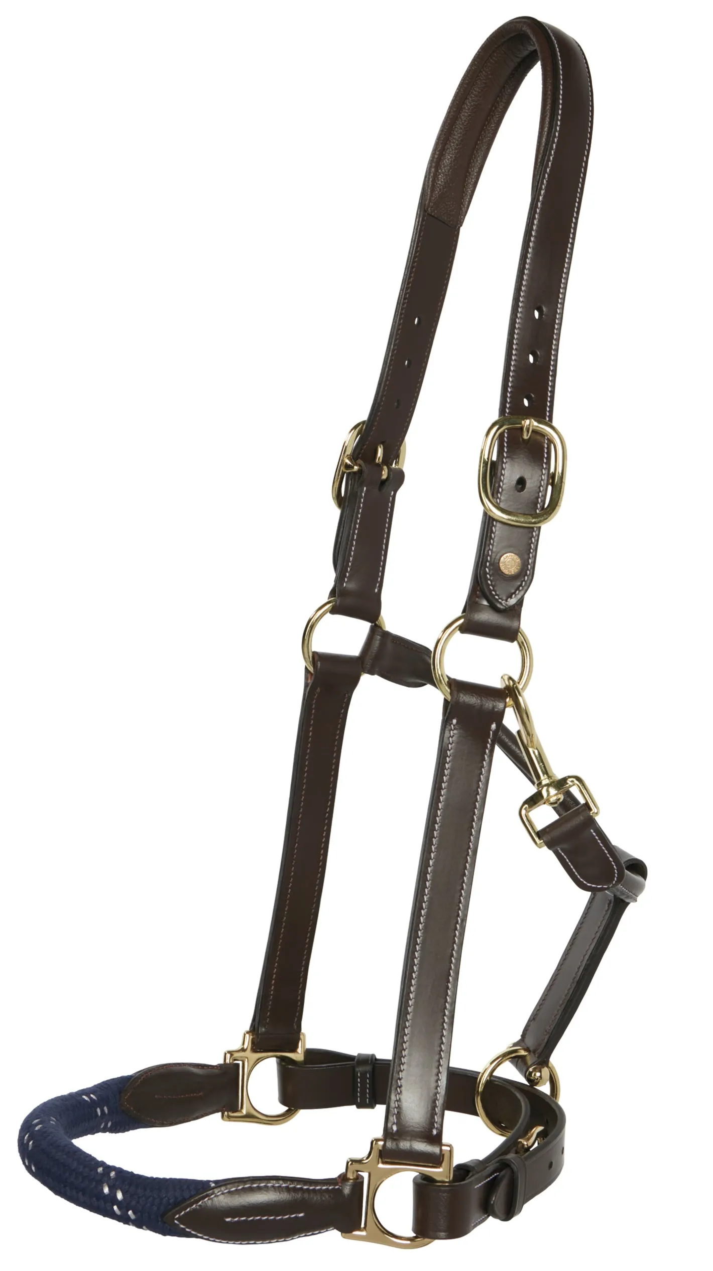 PUSHKAR INTL Suffolk™ Leather & Rope Halter with Lead