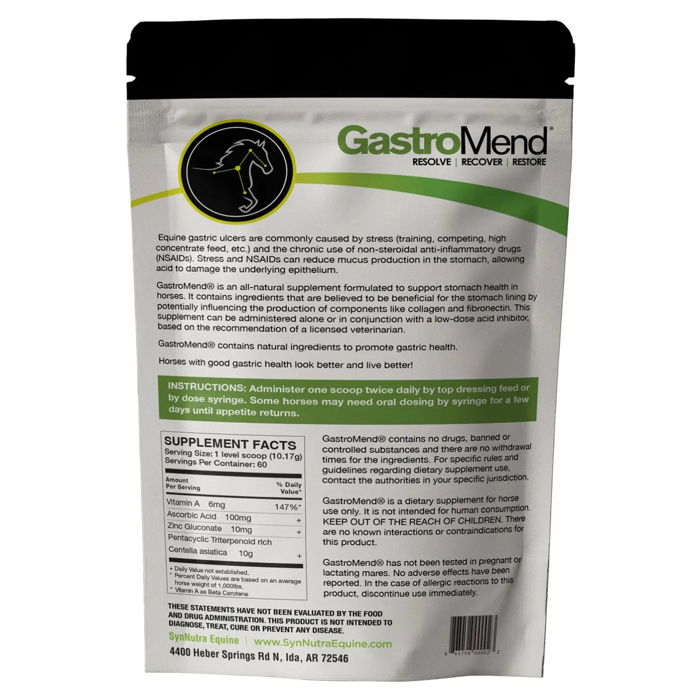 SYNNUTRA EQUINE ® GastroMend®