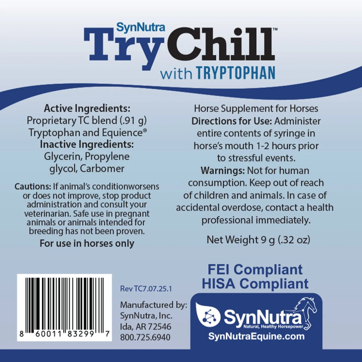 SYNNUTRA EQUINE ® Trychill™