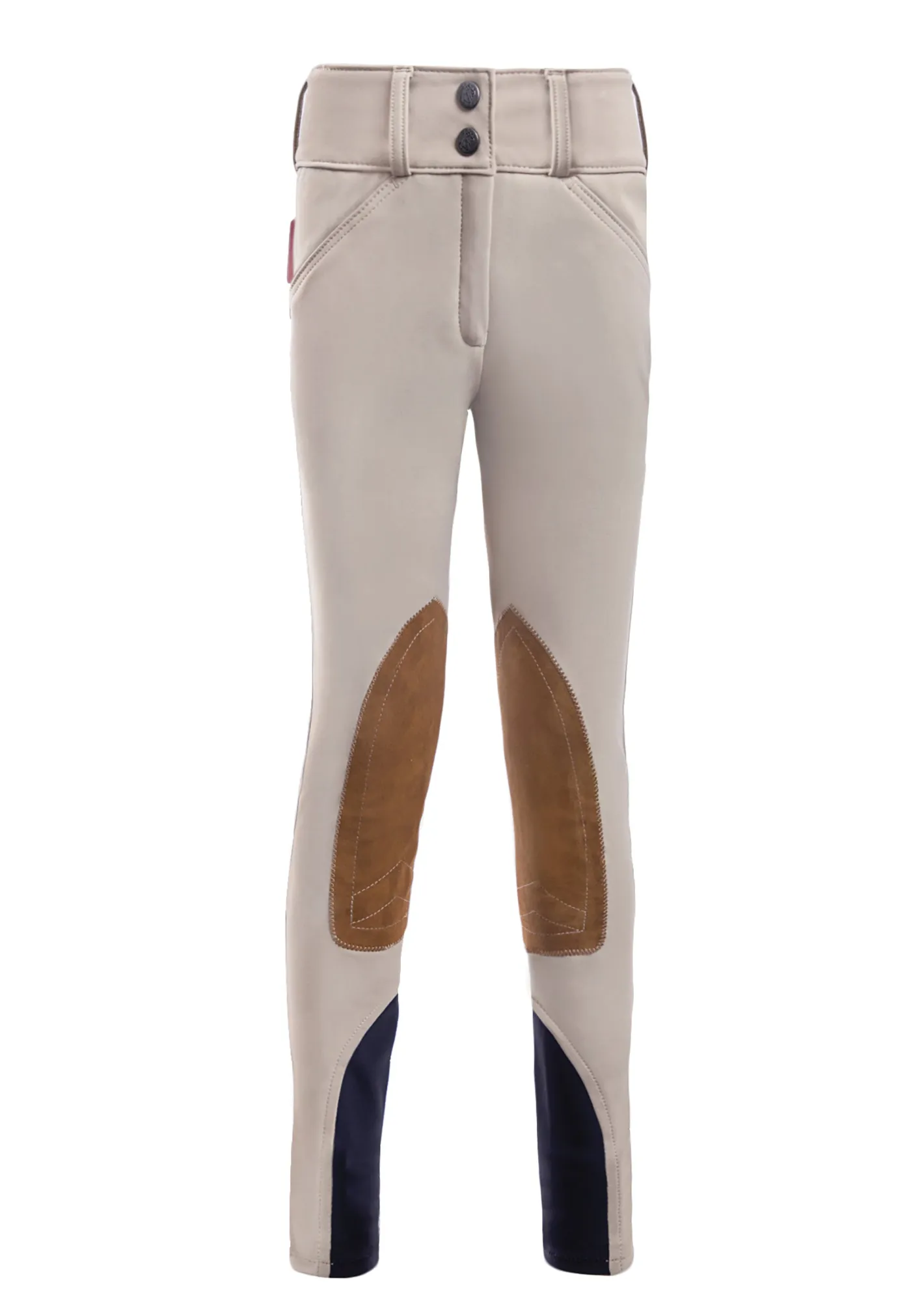 Kids TAILORED SPORTSMAN THE ™ Girls' Techno Front-Zip Knee-Patch Breech
