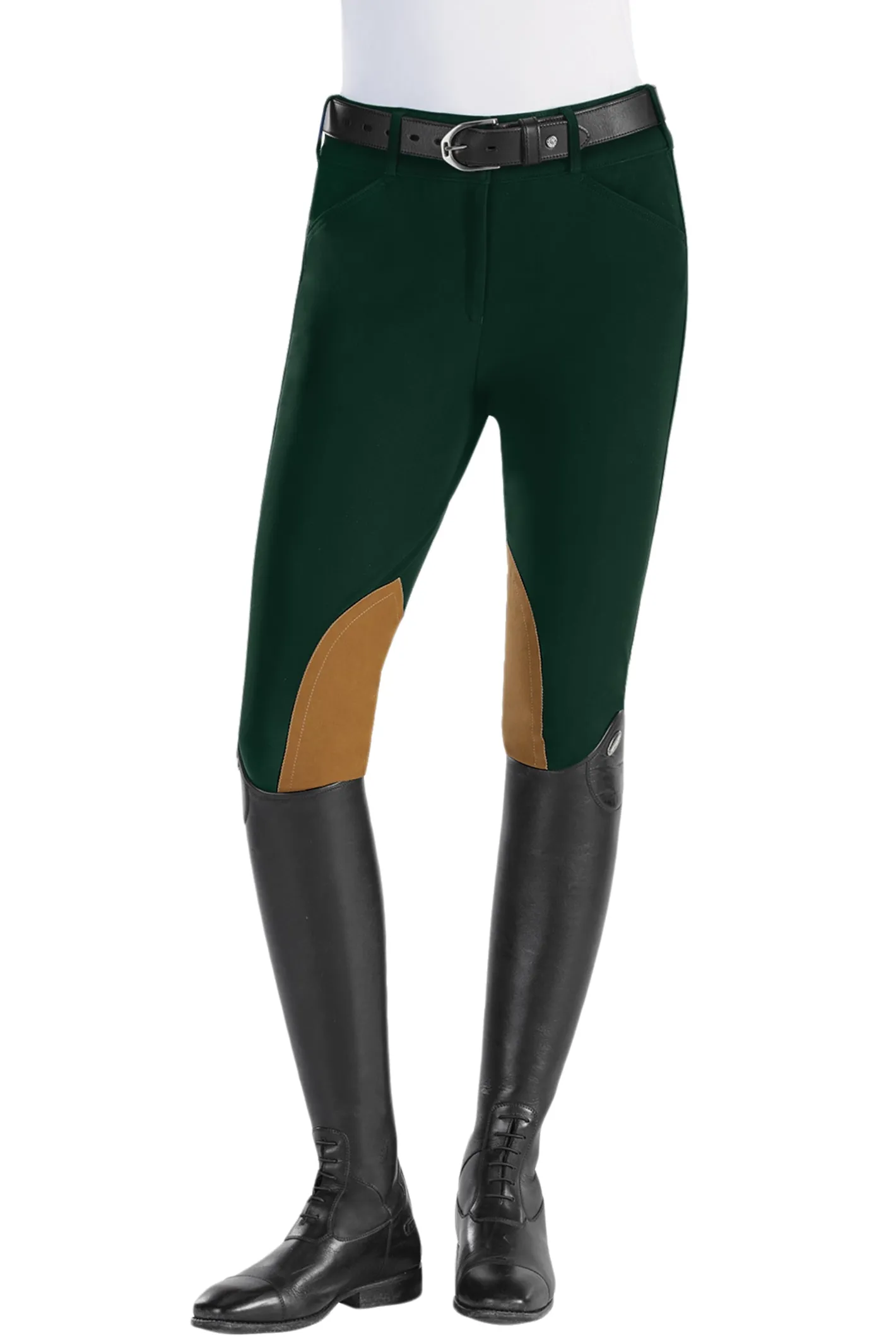 TAILORED SPORTSMAN The ™ Ladies’ Techno Lightweight Knee-Patch Front-Zip Breech