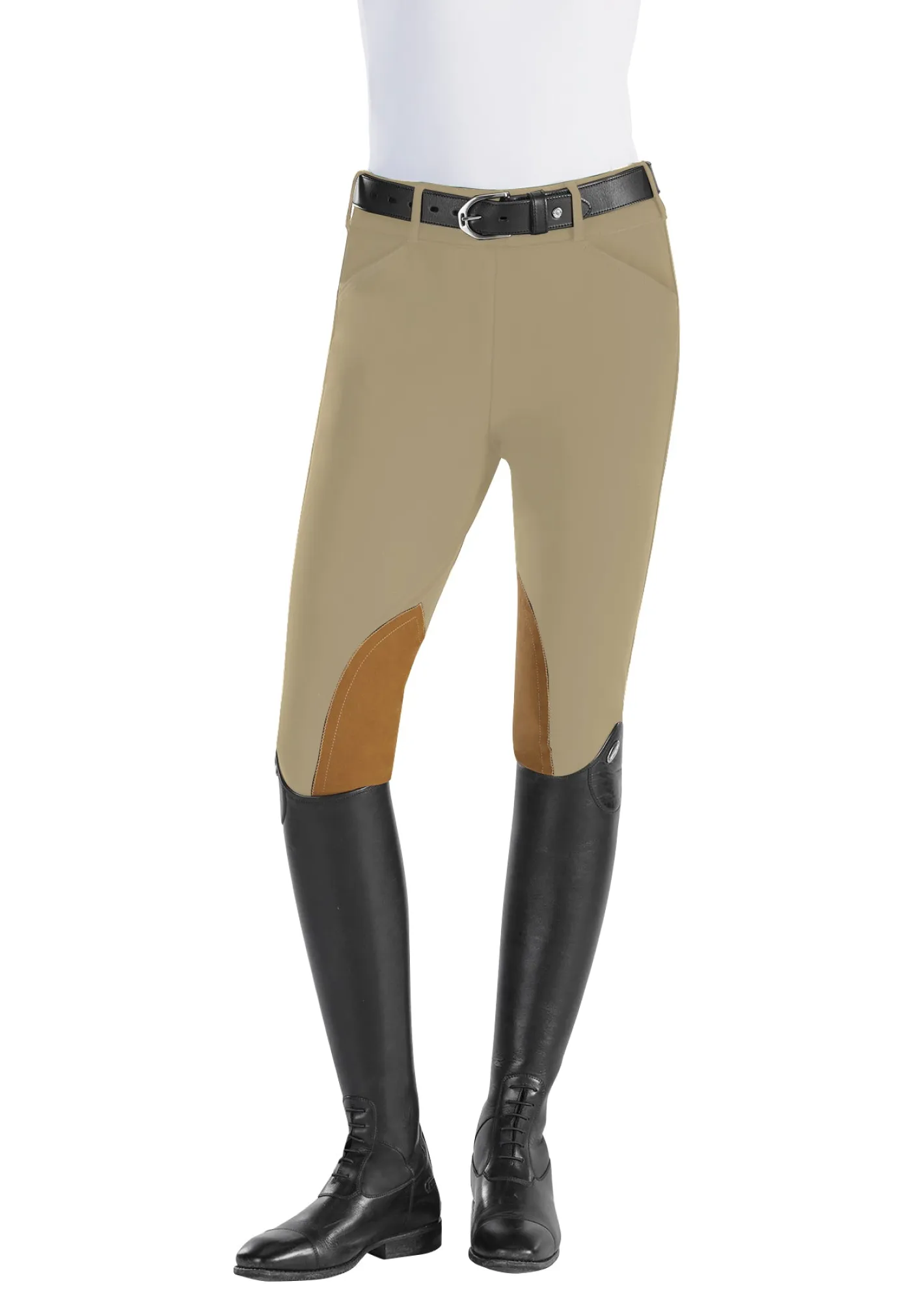 TAILORED SPORTSMAN The ™ Ladies’ Techno Lightweight Side-Zip Knee-Patch Breech