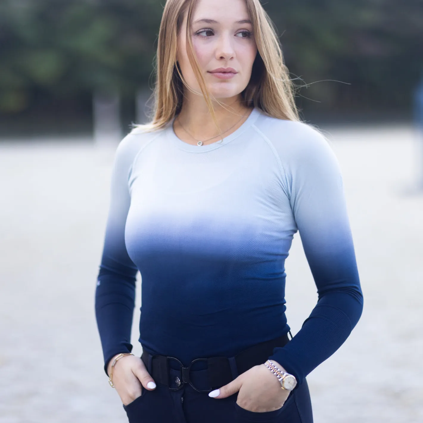 TKEQ THE SHOP TKEQ Ladies’ Kennedy Seamless Long Sleeve Top 2.0