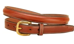 TORY LEATHER 3/4" Raised Leather Belt