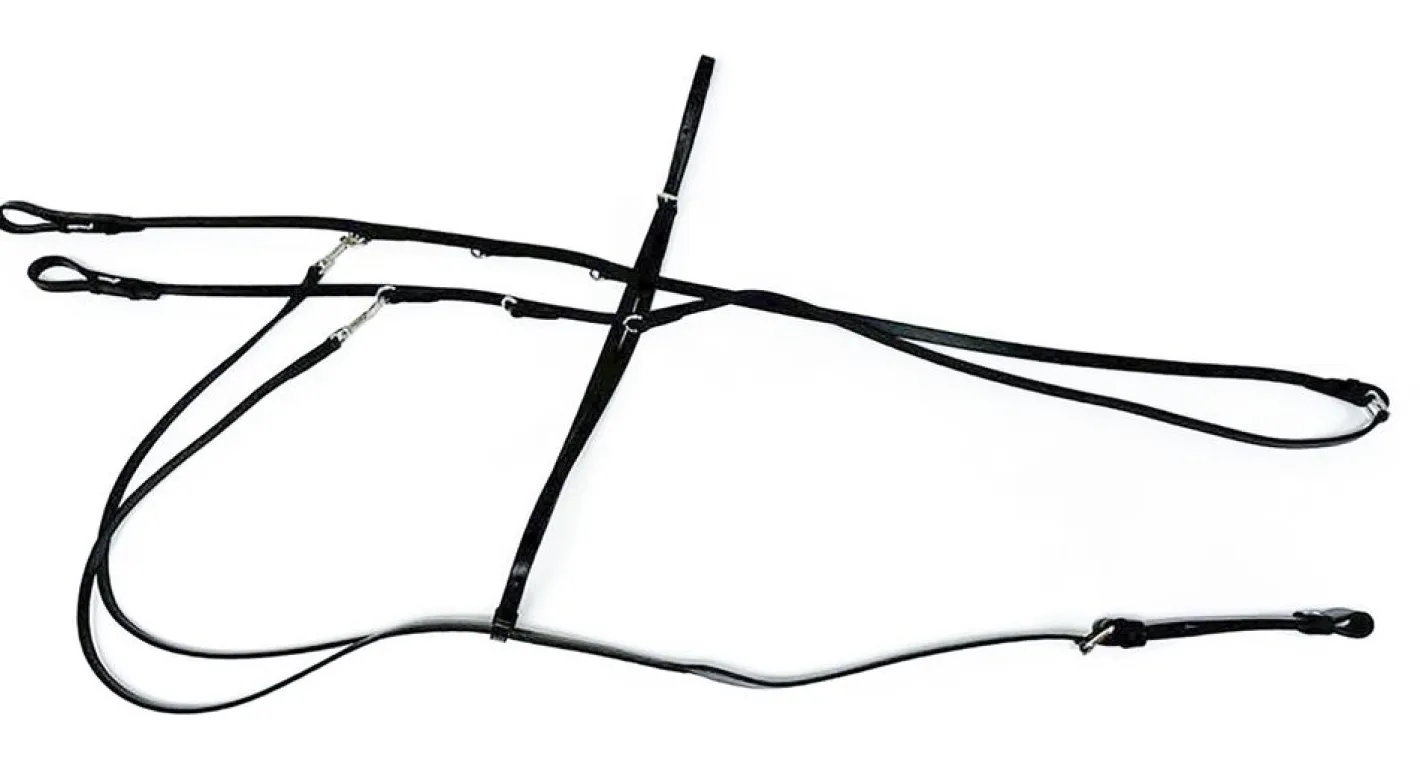 TORY LEATHER Company German Martingale Rein Set