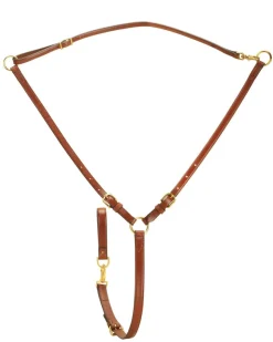 TORY LEATHER Company Martingale with Solid Brass Hardware
