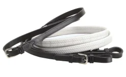 TORY LEATHER Company Rubber Grip Leather Reins with Buckle Ends