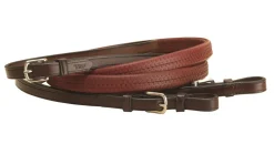 TORY LEATHER Company Rubber Grip Leather Reins with Buckle Ends