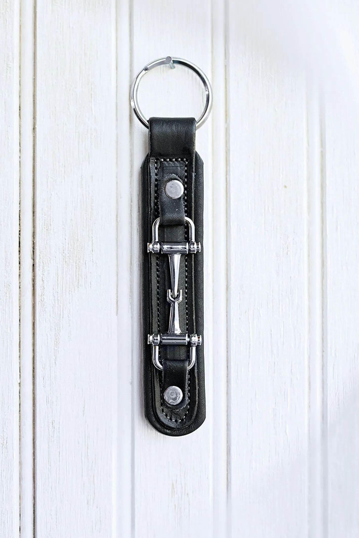 Kids TORY LEATHER Snaffle Bit Padded Leather Key Chain