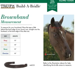 KINGS INTERNATIONAL TRU-Fit™ Build-A-Bridle™ Fancy-Stitched Browband