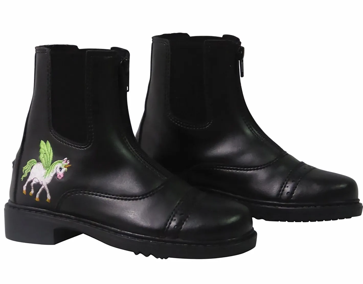 Kids JPC EQUESTRIAN TuffRider® Children's Unicorn Starter Front-Zip Paddock Boot