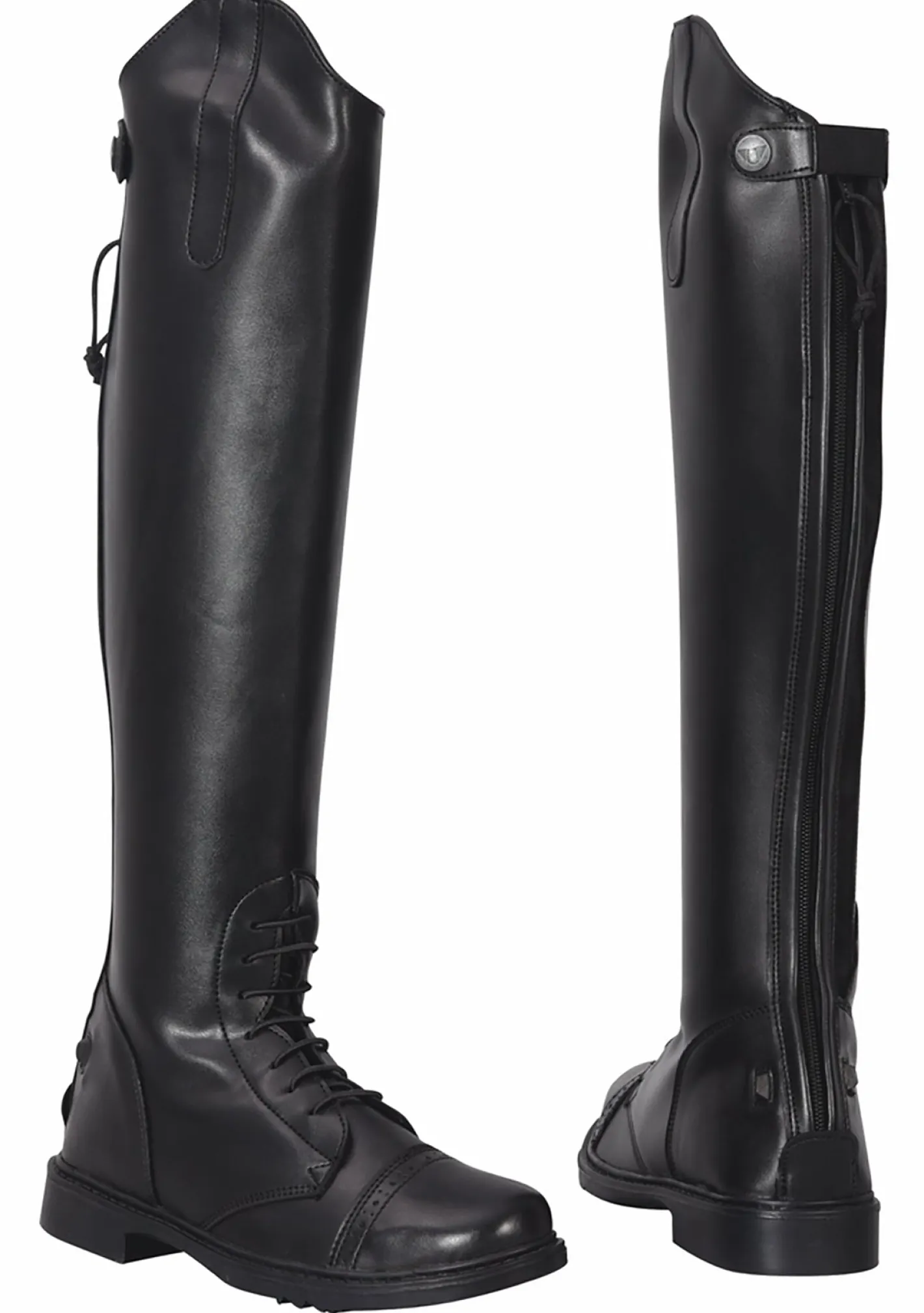 Women JPC EQUESTRIAN TuffRider® Ladies' Starter Back-Zip Field Boots in Synthetic Leather