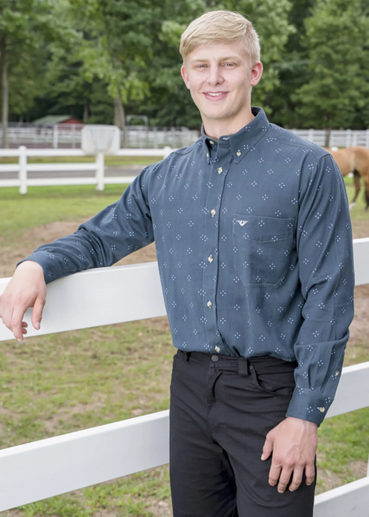 JPC EQUESTRIAN TuffRider® Men’s Voltage Print Work Shirt