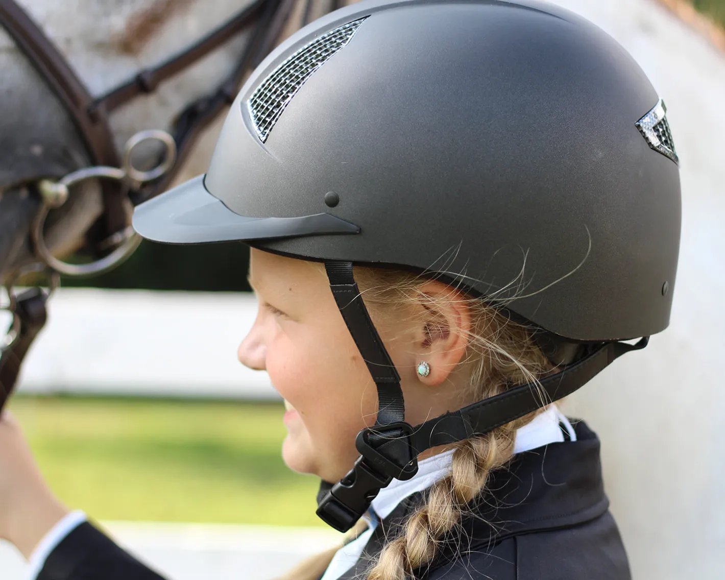 JPC EQUESTRIAN TuffRider® Starter Helmet with Carbon Fiber Grill