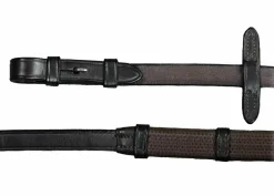 WORLD EQUSTRN BRNDS Vespucci Rubber Reins with Stops and Hook Studs