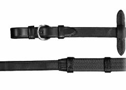 WORLD EQUSTRN BRNDS Vespucci Rubber Reins with Stops and Buckle Ends
