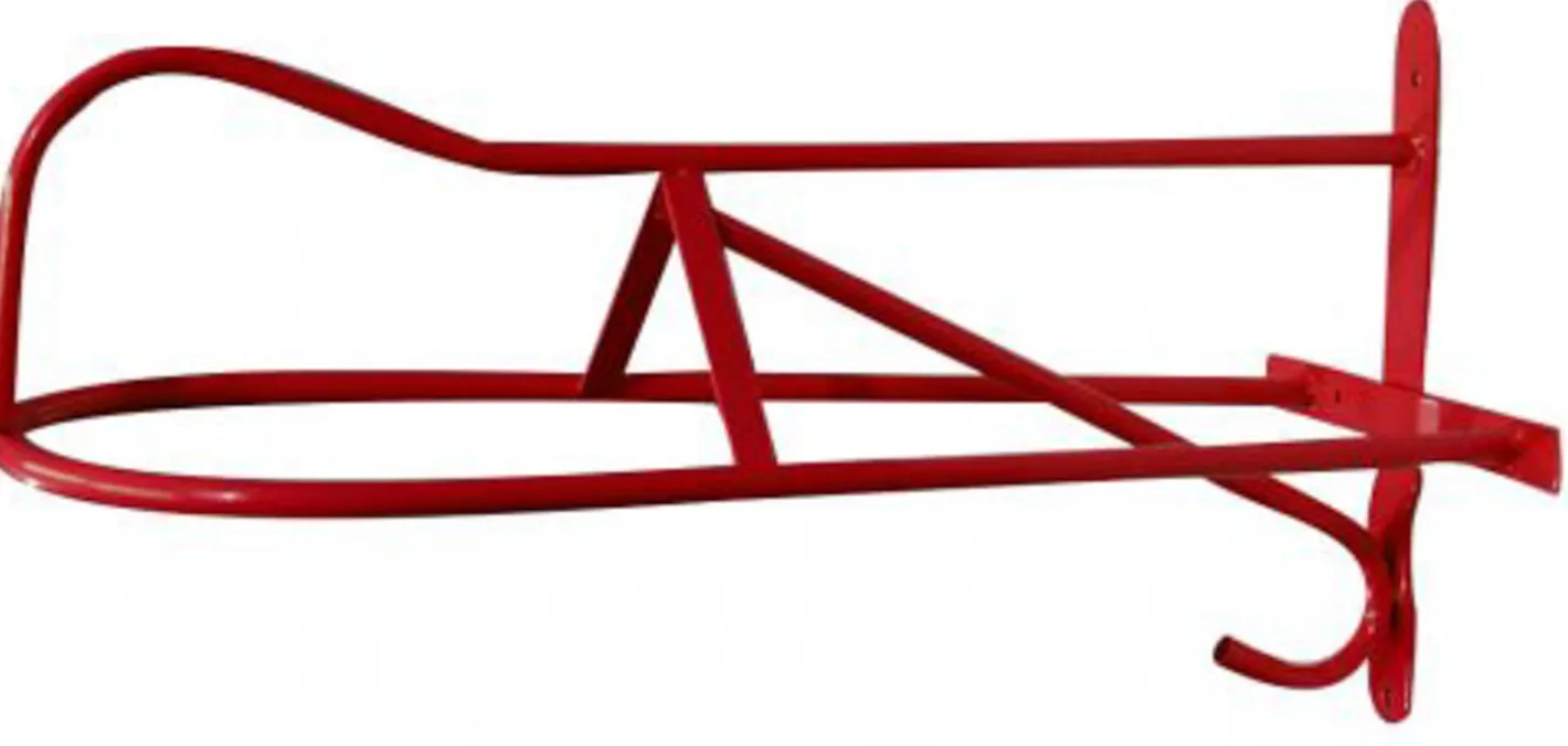 SHILOH STABLES TACK Western or English Wall-Mount Saddle Rack with Hook